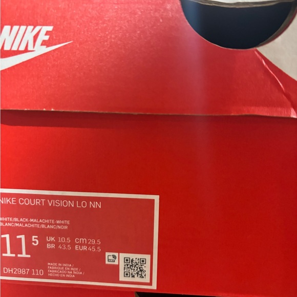 Nike Men's Court Vision Low NN White/Black Sneakers-Assorted Sizes NB DH2987-110 - Picture 8 of 8